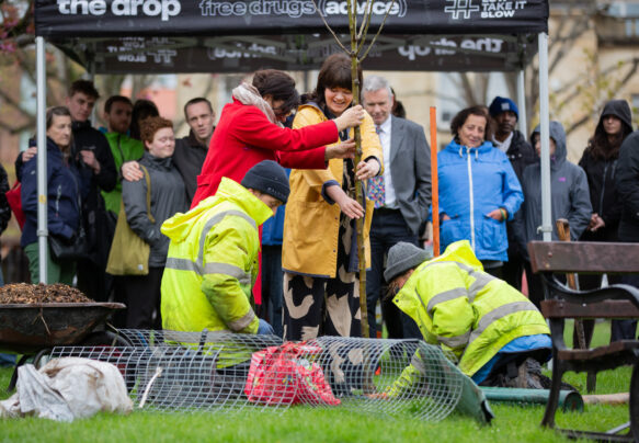 Tree Planting in Memory of Maggie Telfer OBE